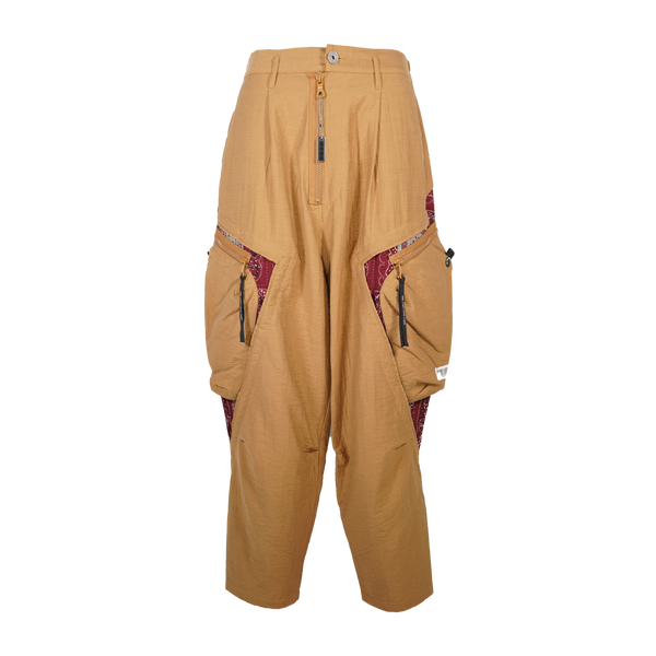 PATCH PAISLEY CARGO PANT - TAN