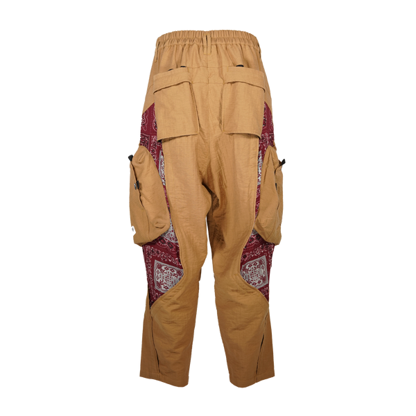 PATCH PAISLEY CARGO PANT - TAN