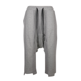 SPLICED DROP CROTCH PANT - GREY