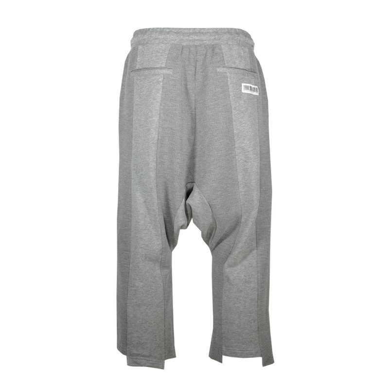 SPLICED DROP CROTCH PANT - GREY