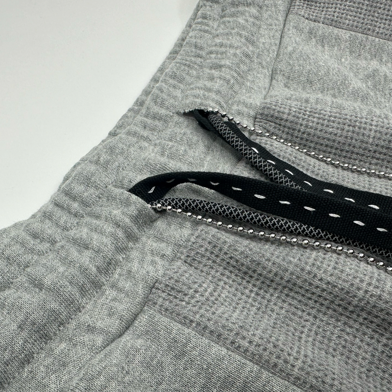 SPLICED DROP CROTCH PANT - GREY