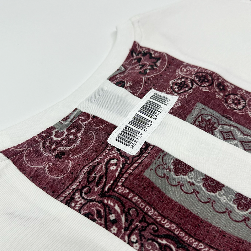 SPLICED PAISLEY TEE - RED