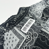 PAISLEY CUT ME UP WOVEN - BLACK