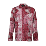 PAISLEY CUT ME UP WOVEN - RED