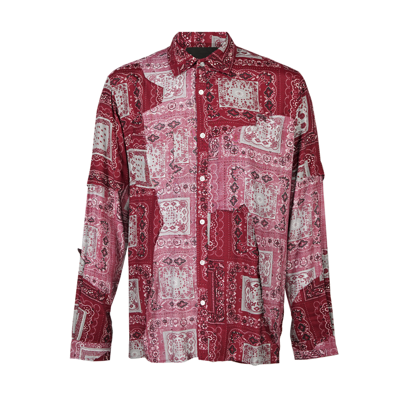 PAISLEY CUT ME UP WOVEN - RED