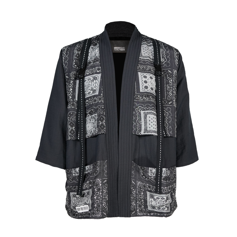 FISHERMAN KIMONO - BLACK