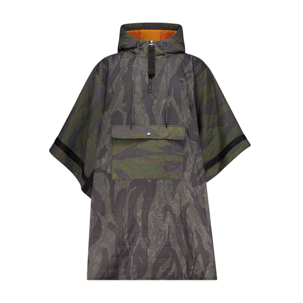 MIXED CAMO QUILTED PONCHO – Mostly Heard Rarely Seen