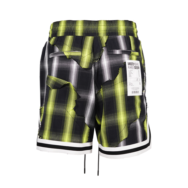 NEON CUT ME UP BASKETBALL SHORTS